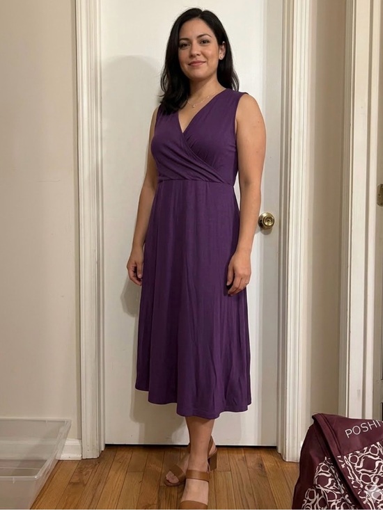 Catherines Dresses & Skirts - NWT Catherines Purple Scoop Neck Midi Sundress 1/2 off Wednesday expires